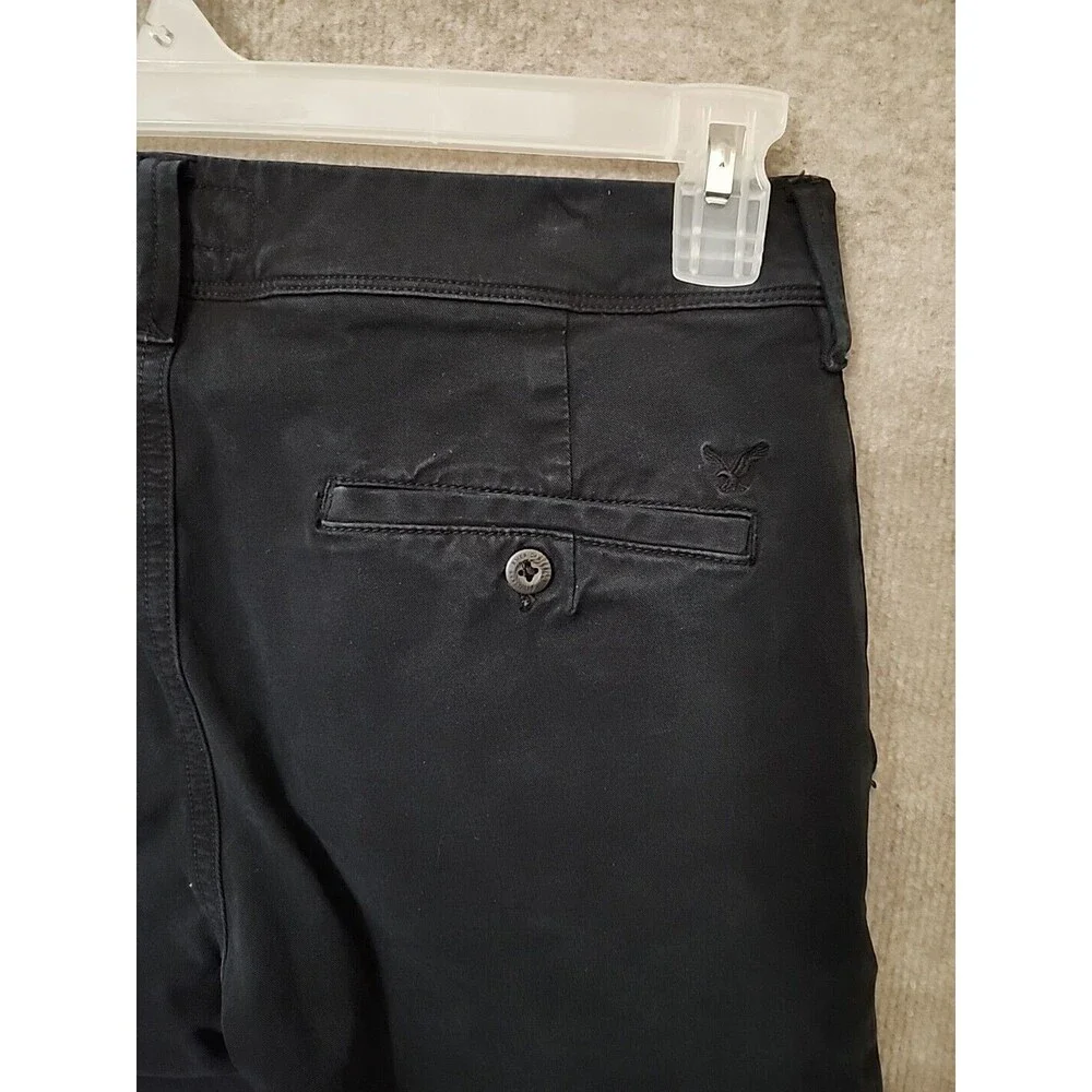 American Eagle 360 Extreme Flex Slim Fit Chino Khaki Pants Mens 30x32 Black - Picture 5 of 9